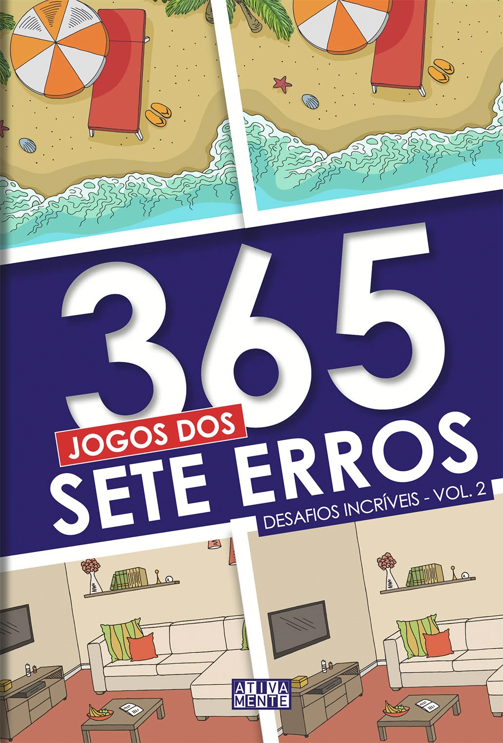 Livro 365 Jogos Dos Sete Erros Vol 2 66286 Ciranda