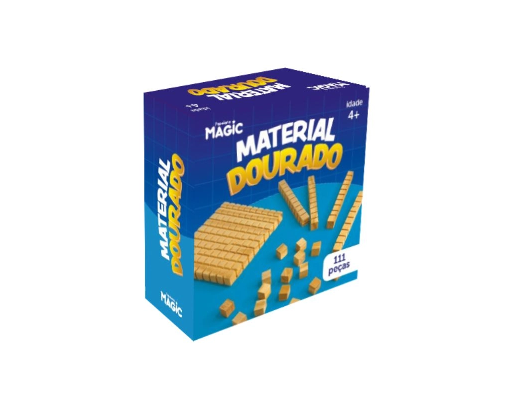 Material Dourado Madeira 111pcs 902277 Magic