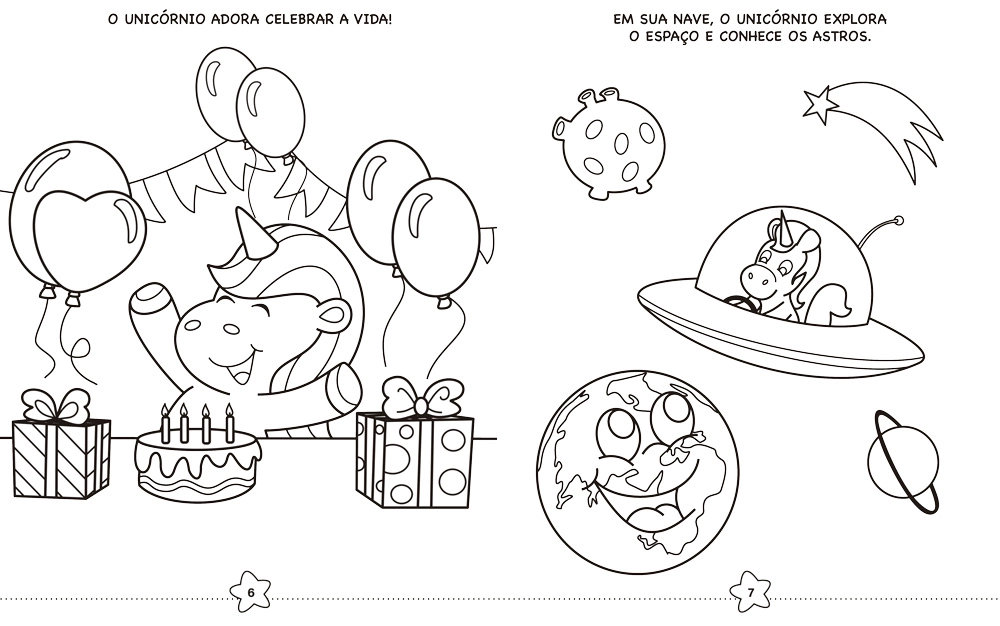 Kit Colorir 1 Livro Unicornios 12 Lapis Cor 9788557580572 Magic Kids