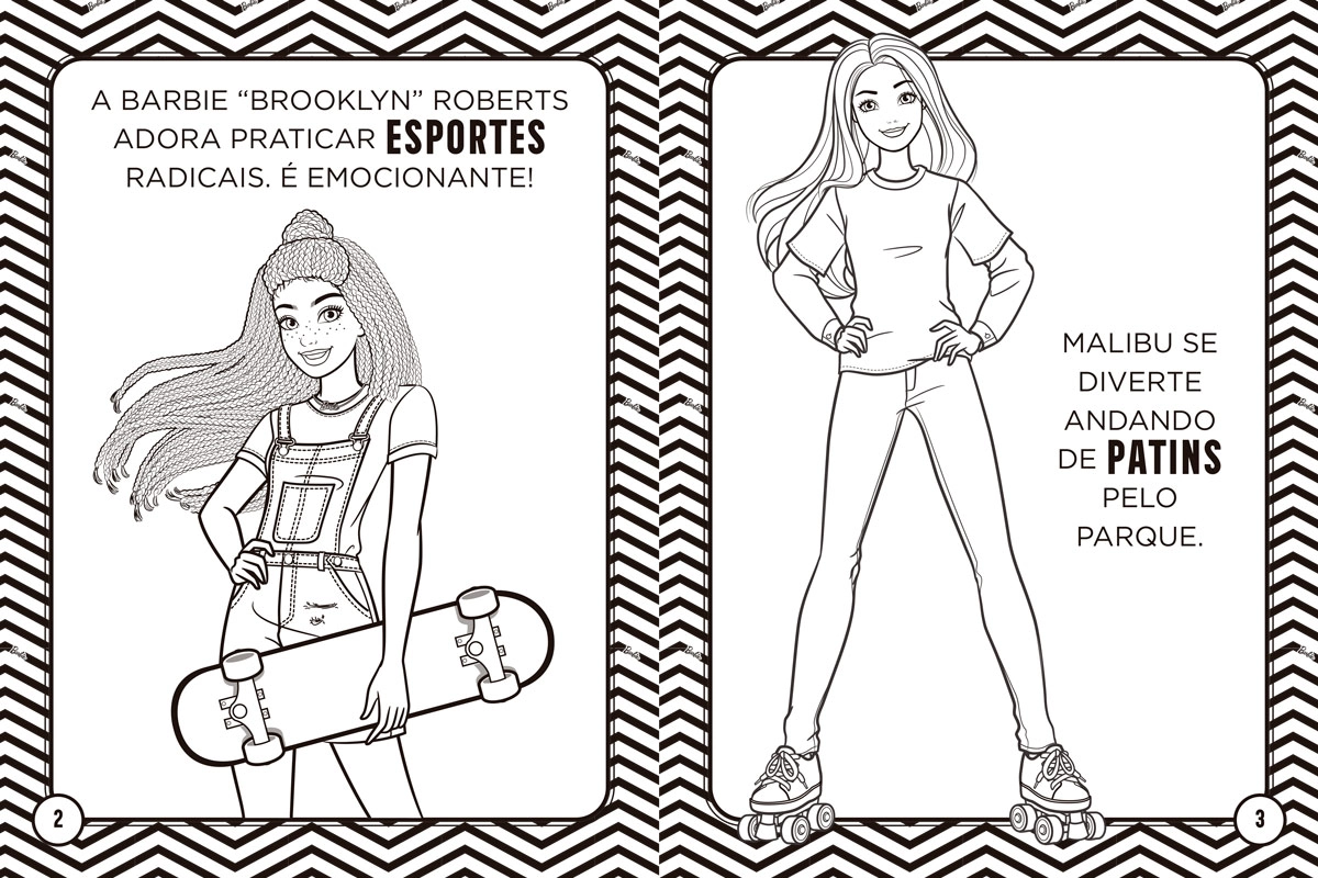 Kit P/ Colorir Barbie Livro E Lapis Cor