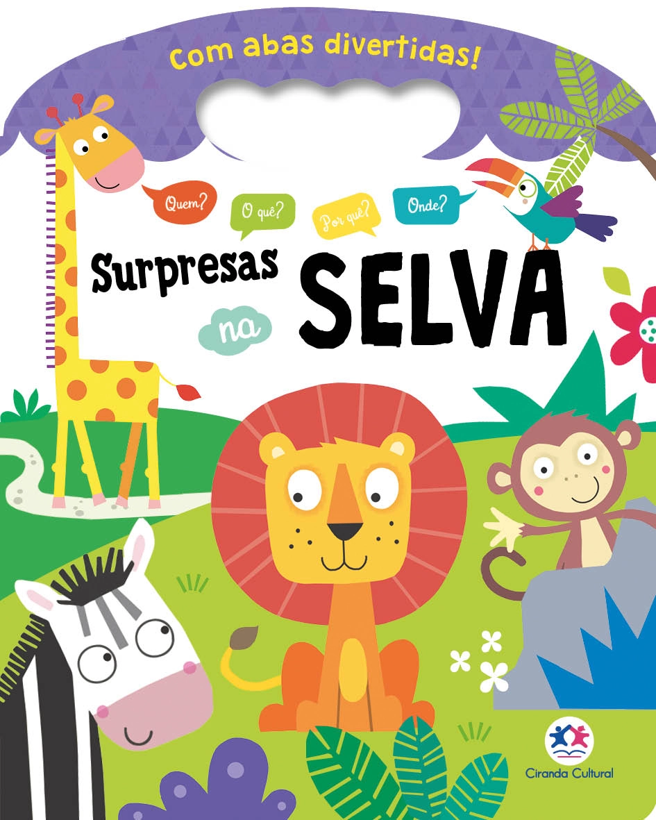 Livro Cartonado Alca Surpresa Na Selva 90939 Ciranda