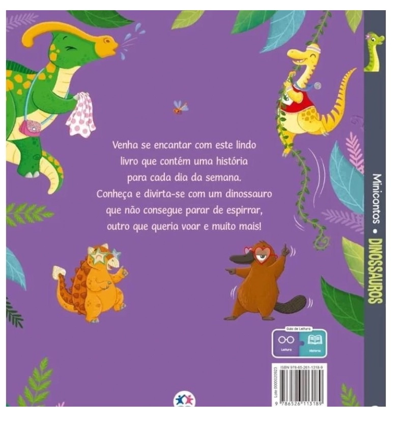 Livro Dinossauros Minicontos 6113189 Ciranda Cultural