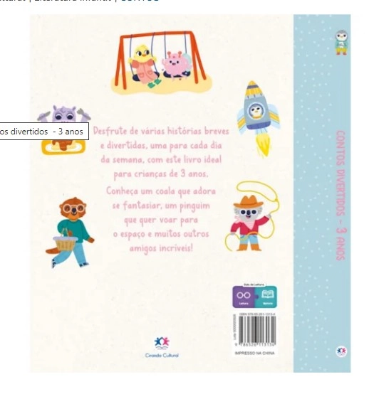 Livro Almofadado Contos Divertidos 3 Anos 6113134 Ciranda