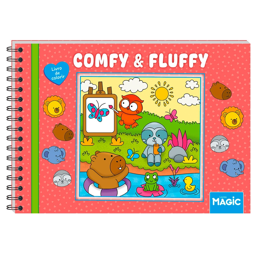 Livro Colorir Comfy And Fluffy Red 584730 Magic