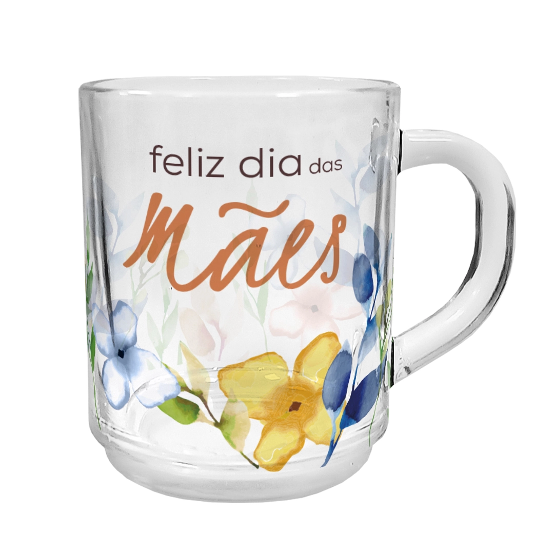 Caneca Mae Vidro 250ml Uco863 V Madalozzo