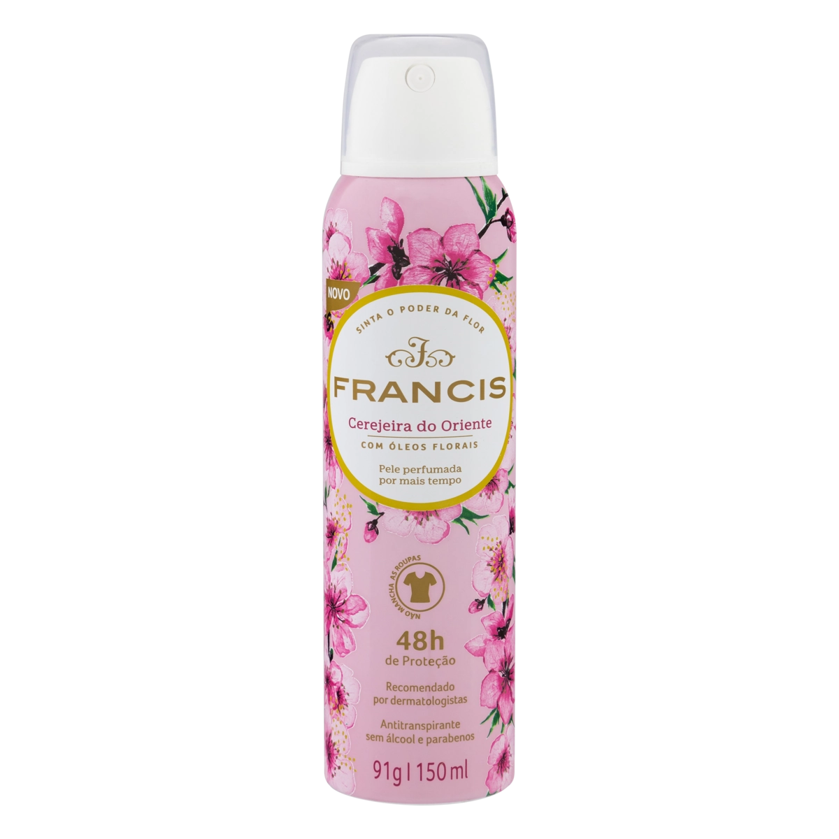 Antitranspirante Aerossol Cerejeira Do Oriente Francis 150ml Spray