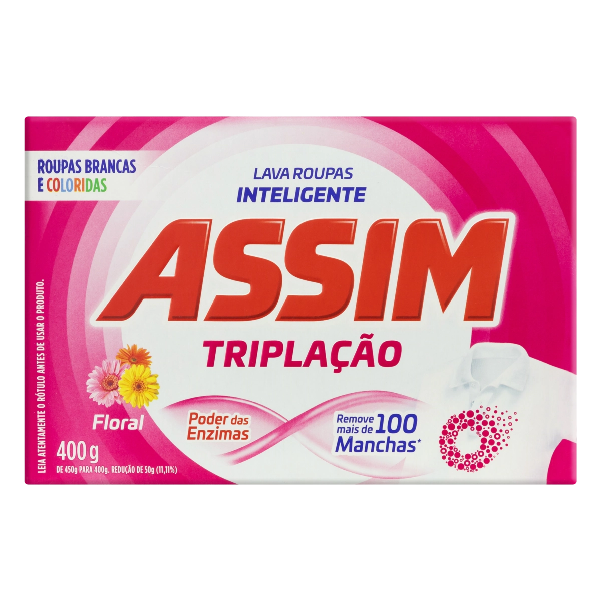 Lava Roupas Pó Assim Micelar Triplação Caixa 400g