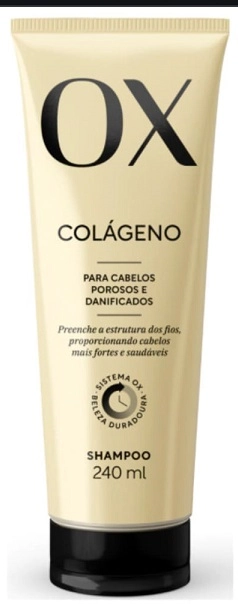 Shampoo Ox Cosméticos Colágeno Bisnaga 240ml