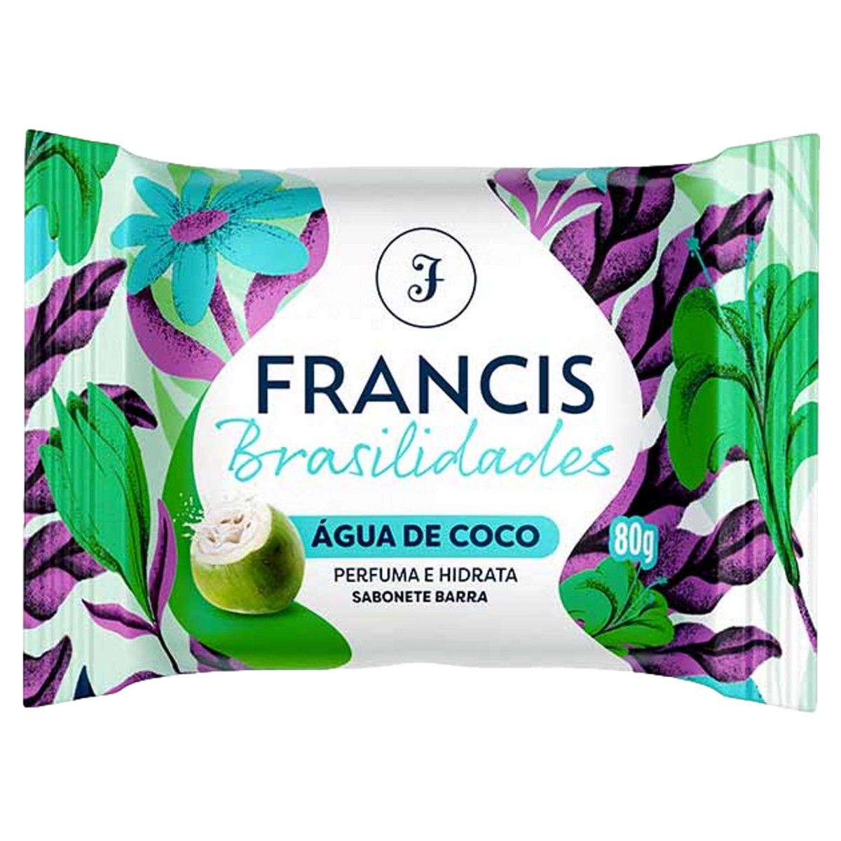 Sabonete Barra água De Coco Francis Brasilidades Flow Pack 80g