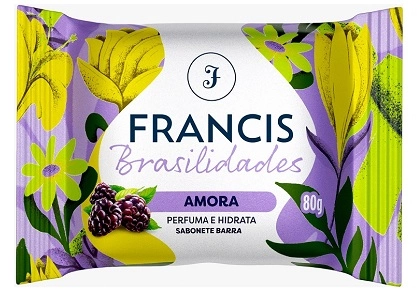 Sabonete Barra Amora Francis Brasilidades Flow Pack 80g
