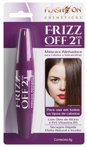 Mascara Alinhadora Cabelo/sobrancelha Flash On Bl 8g Frizz Off 2t