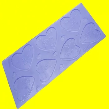 Placa Pvc Coracao Tablete Flork 2 250g 200g 894 Porto Formas