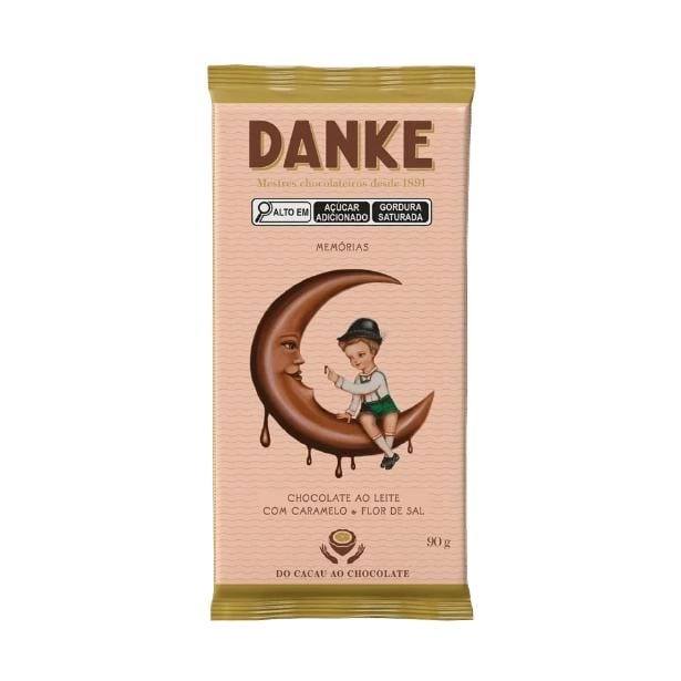 Choc.danke Flow 90g Caramelo/flor De Sal