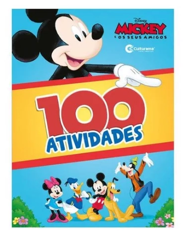 Livro Infantil 100 Atividades Mickey E Amigos 020050212