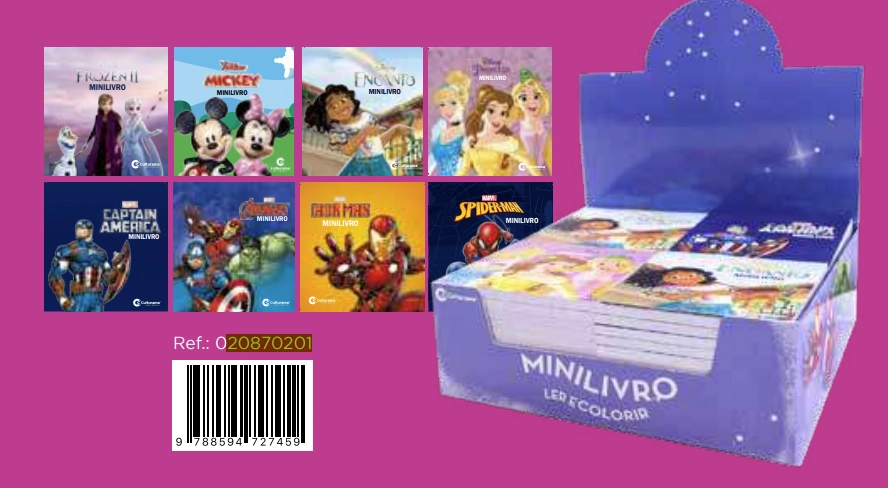 Mini Livros Ler E Color Di