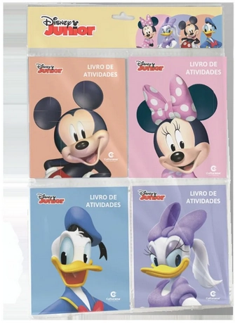 Solapa Pop Com 4 Minilivros De Atividades Mickey