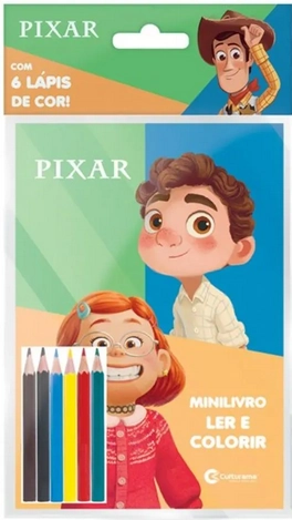 Solapa Pop Minilivro Ler E Colorir Com Lpis Pixar
