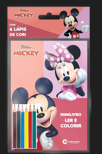 Solapa Pop Minilivro Ler E Colorir Com Lpis Mickey
