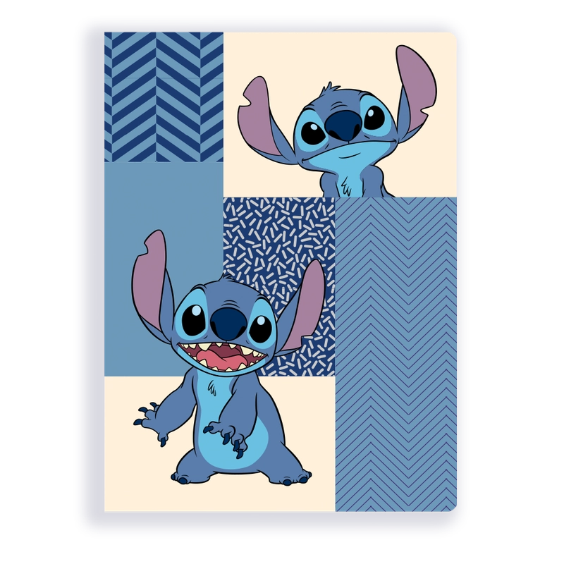 Caderno Costurado Mdio Stitch Quadrados