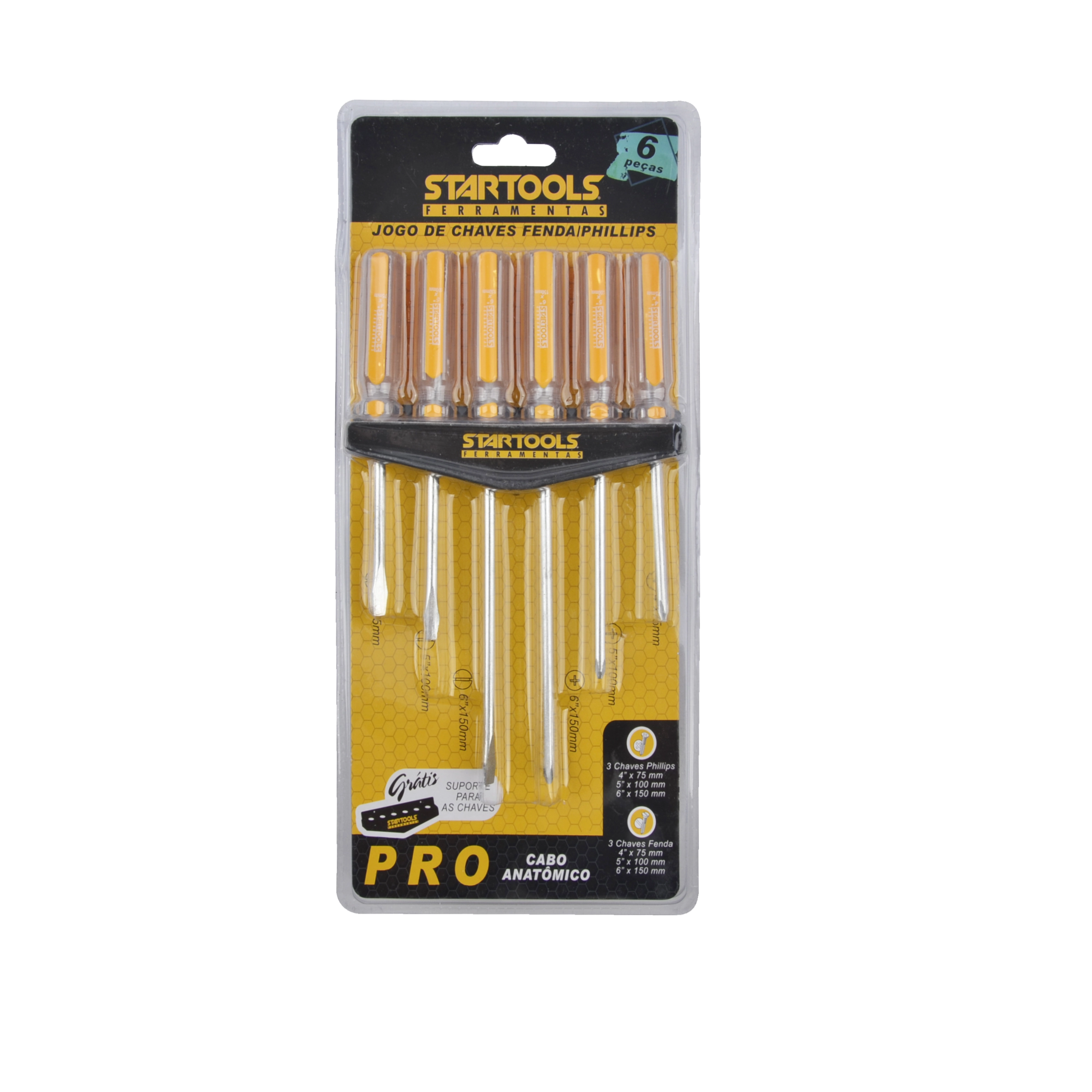 Kit Chave Fenda Philips 6pcs Ar0023 Startools