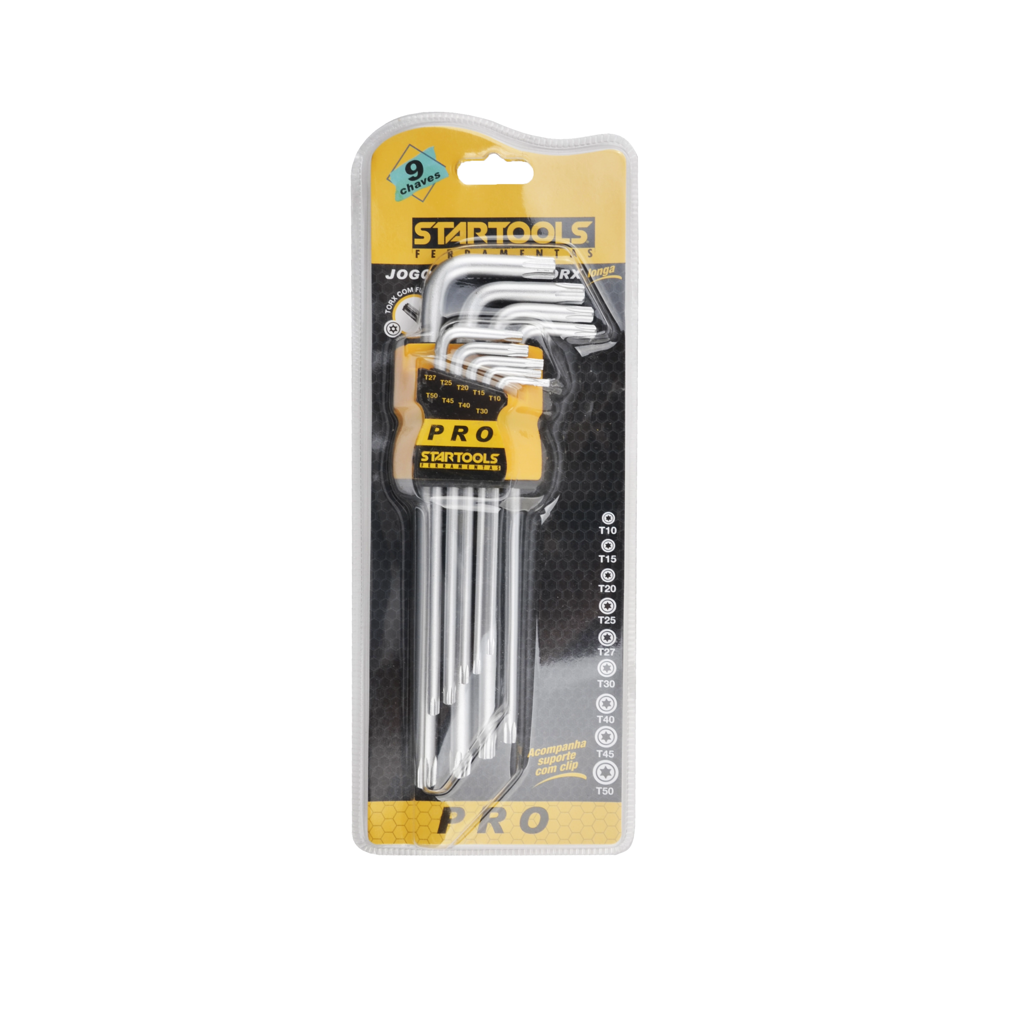 Chave Torx Longa T Guia 9pcs Ar0037 Startools