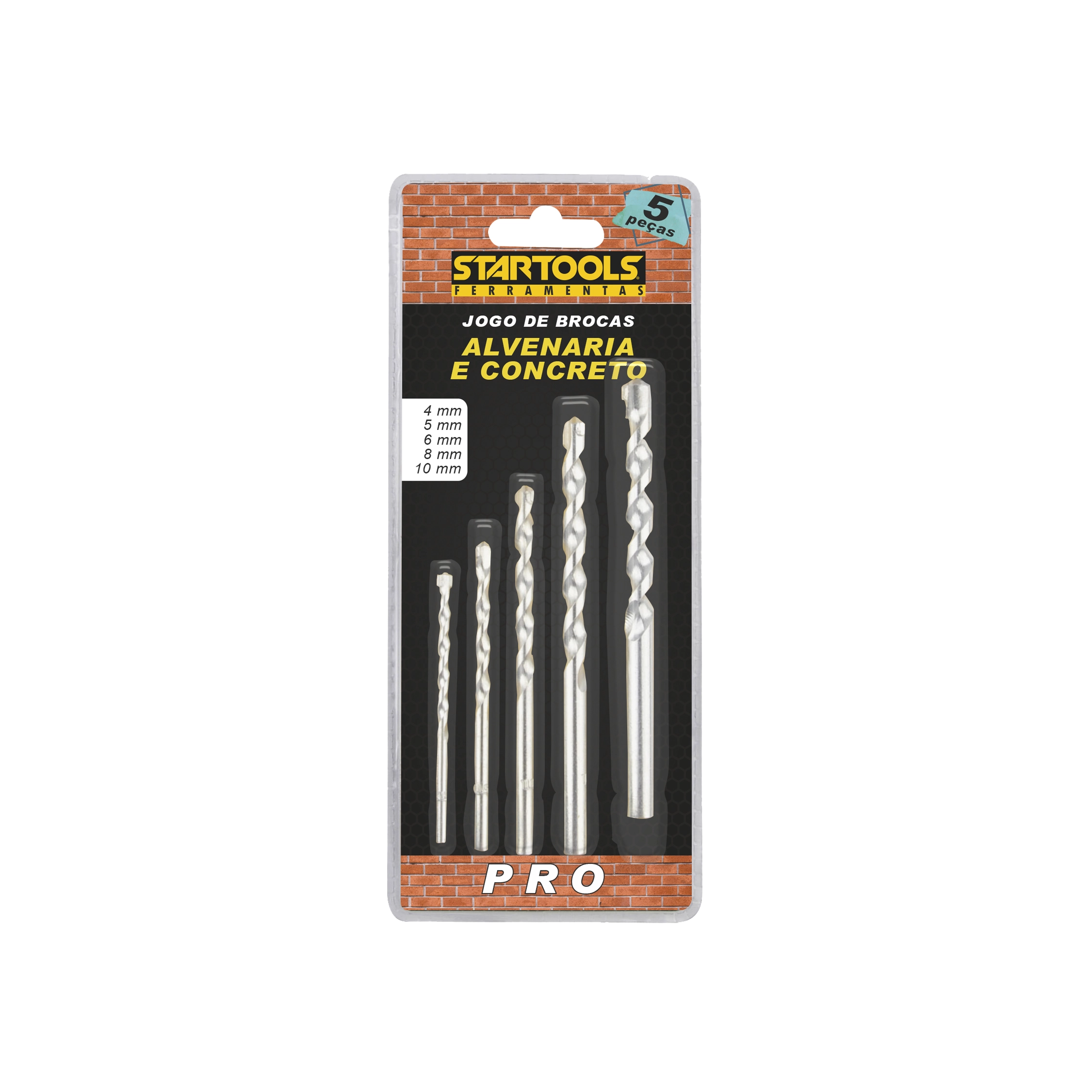 Kit Brocas Concreto 5pcs Startools Ar0122