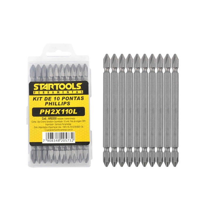 Startools Kit De Ponteiras Phillips Ph2x110l Com 10 Pcs 2x36 Ar0350