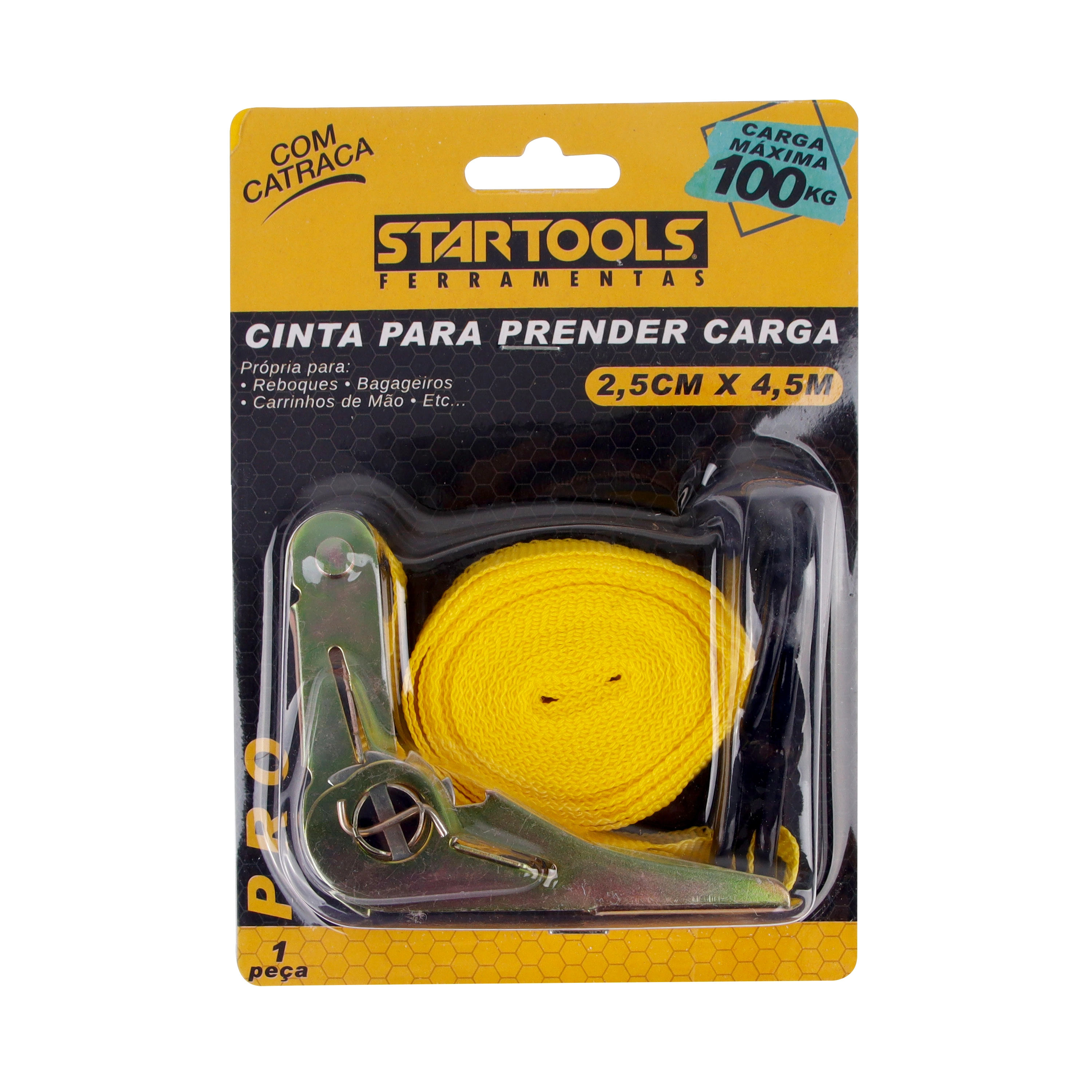 Cinta Prender Carga 100kg 2.5cmx4.5m Ar0401 Startools