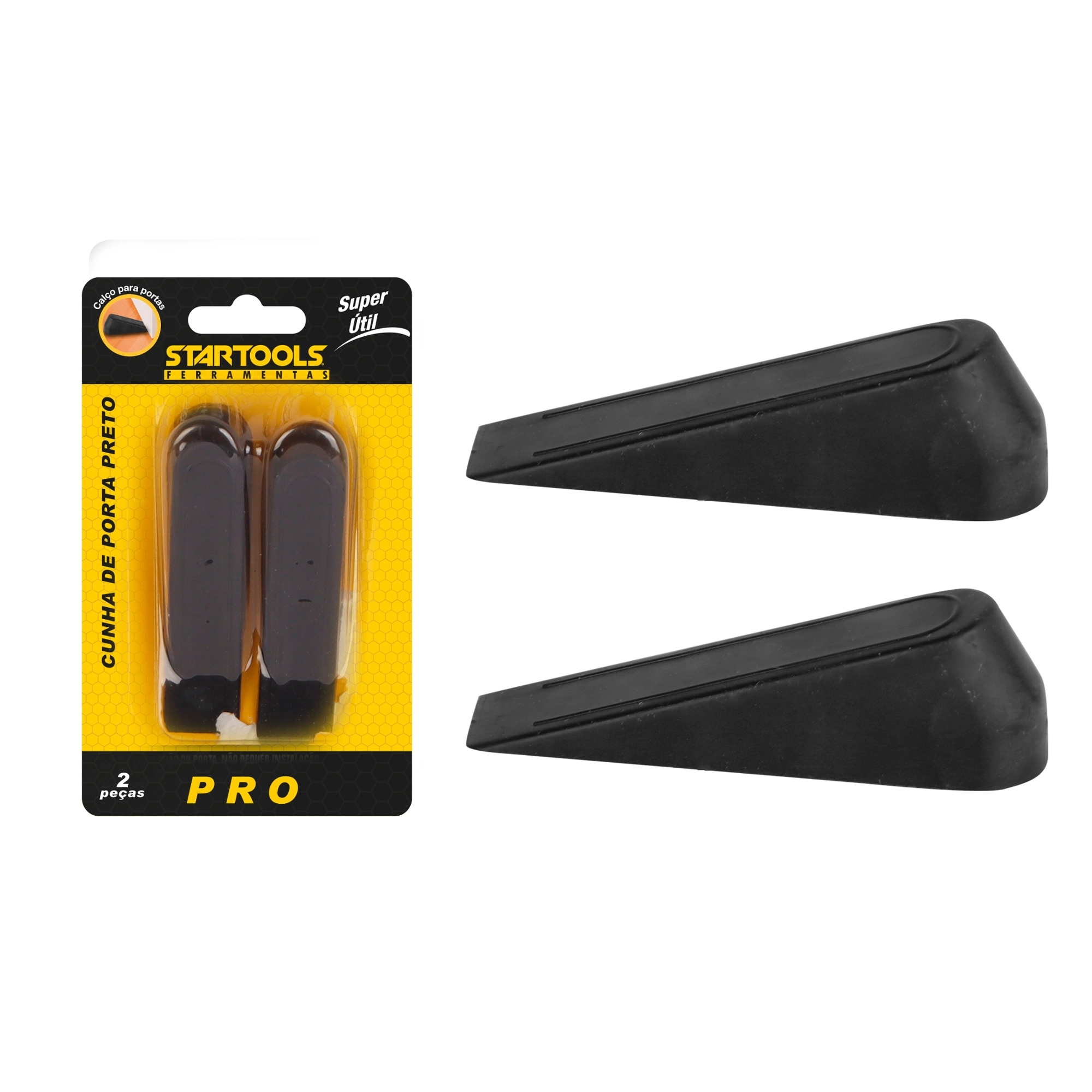 Cunha Trava Porta Preto 2pcs Ar0594 Startools