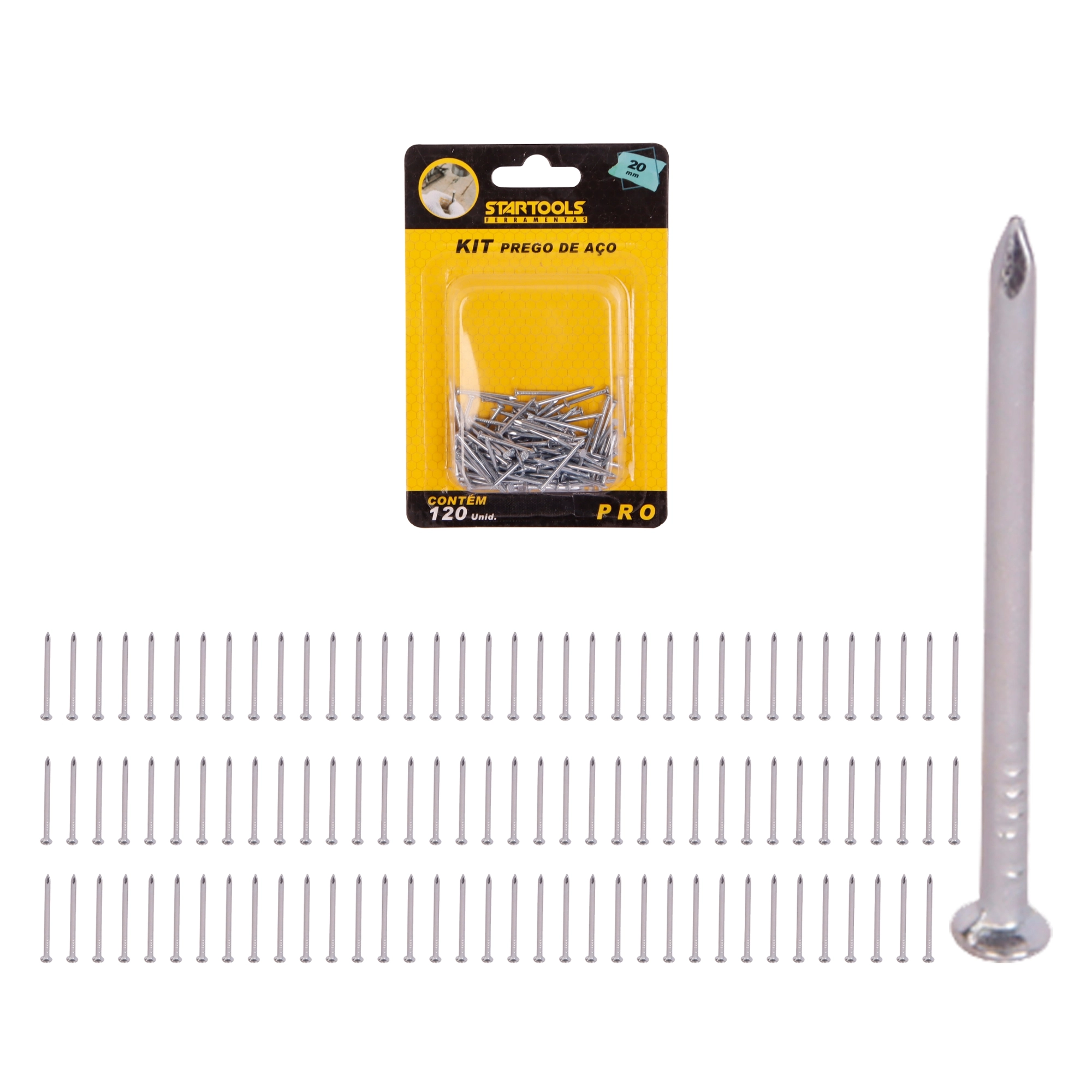 Kit Prego Aco 1.5x20mm 120pcs Ar0683 Startools