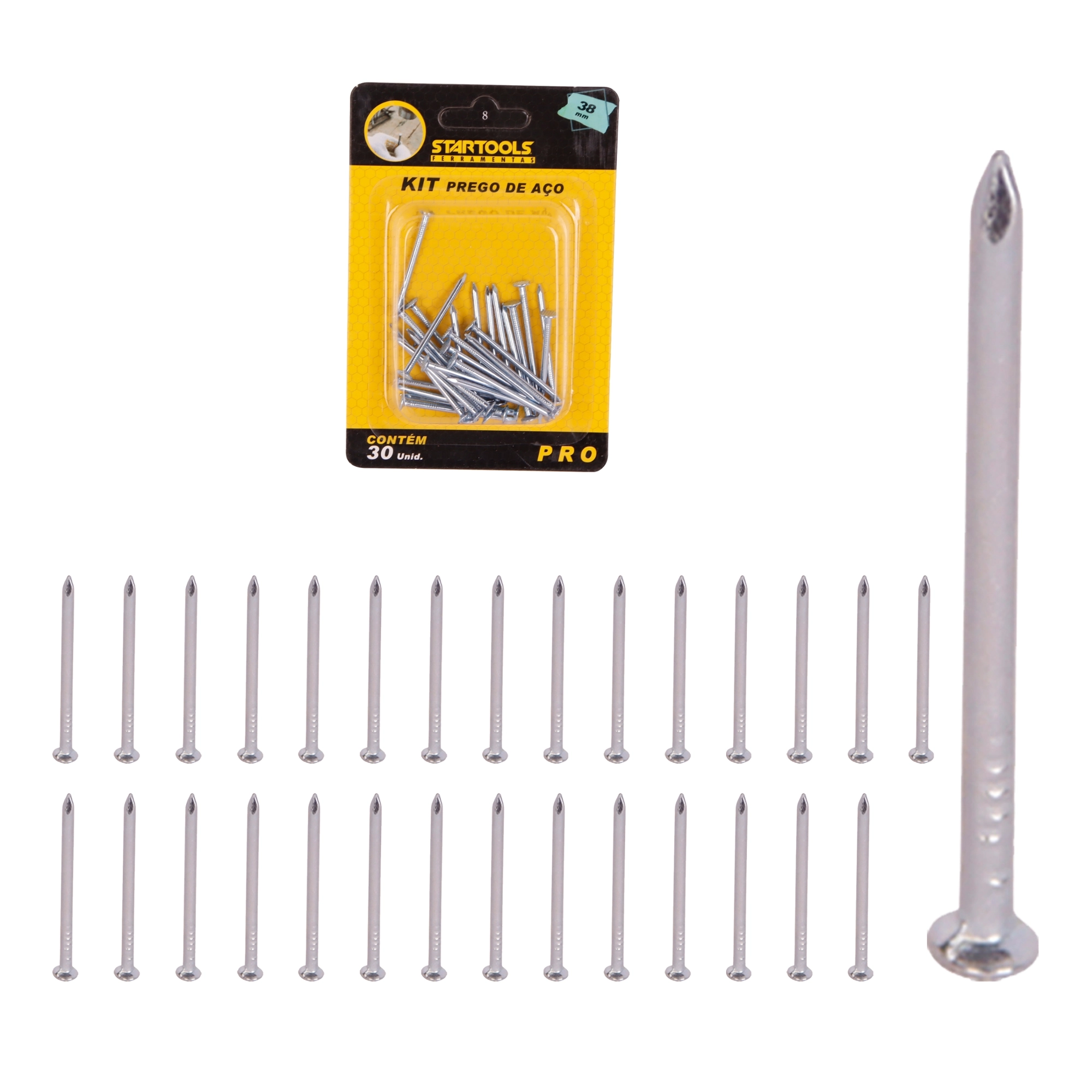Kit Prego Aco 2x38mm 30pcs Ar0685 Startools