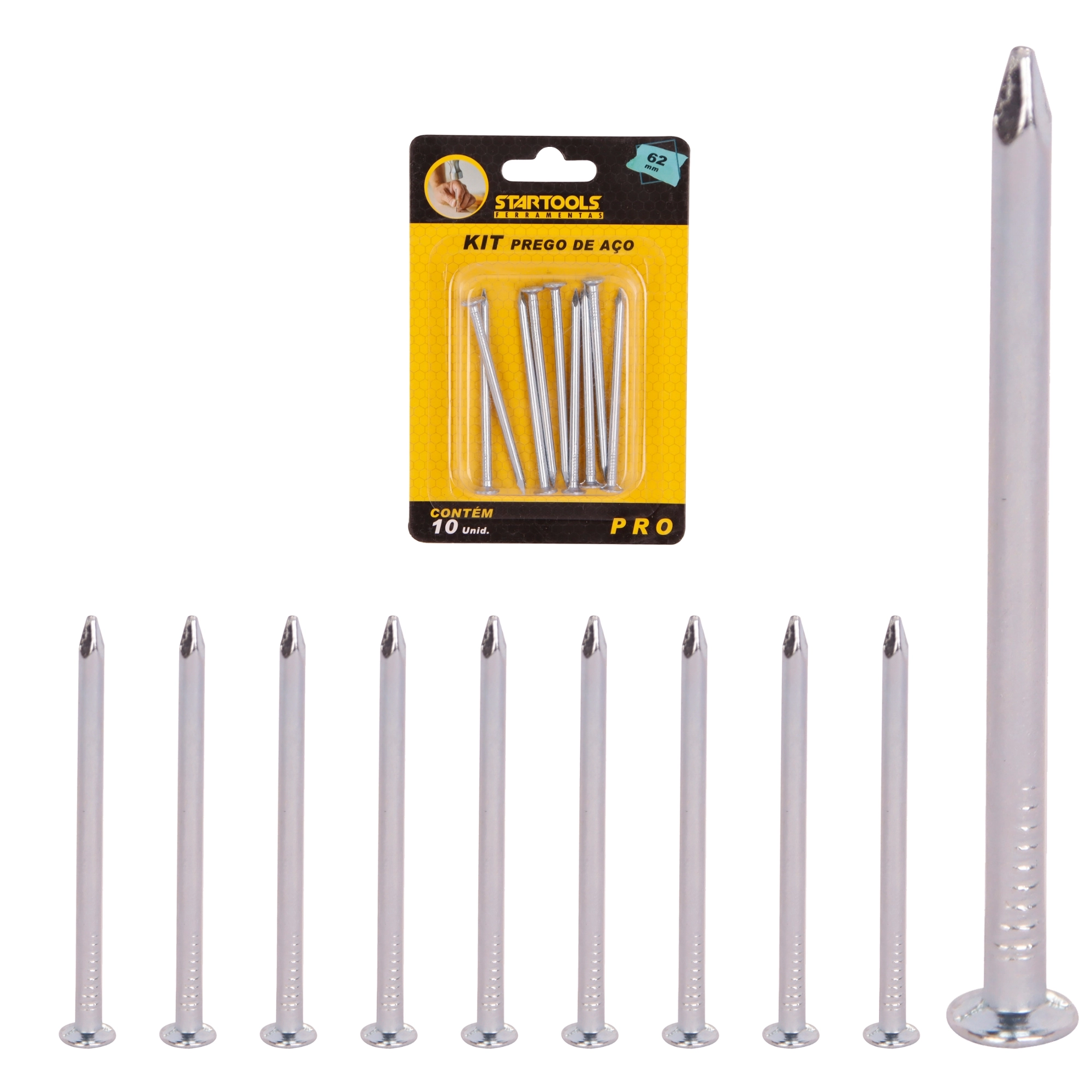 Kit Prego Aco 2.8x65mm 10pcs Ar0687 Startools
