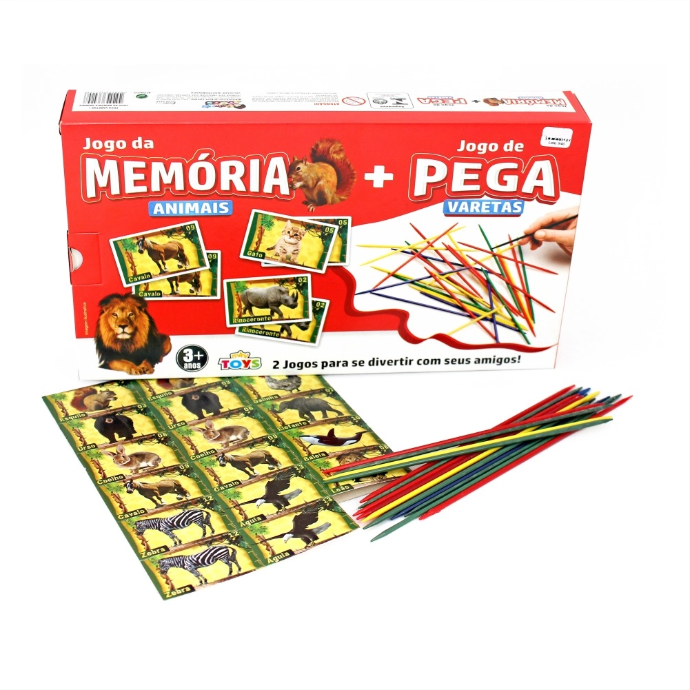 Pega Vareta C 21 Jg Da Memoria Animais 424 Mini Toys