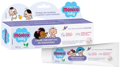 Cr Prev.assaduras Turma Da Monica 90g Lavanda