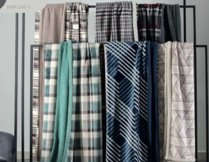 Cobertor Finlandia Queen Estamp Sort1 220x240cm 168.0055.3725 Fatex