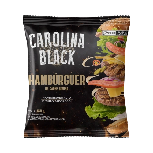 Hamburguer Clube Picanha Carolina Black 180g Picanha