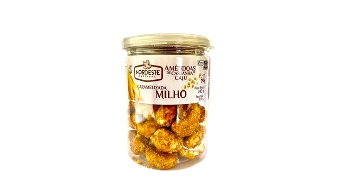 Castanha Caramel Nord Castanha 200g Milho Pote