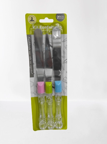 Kit Espatula Confeiteiro Plast. 3pcs R.ct2740