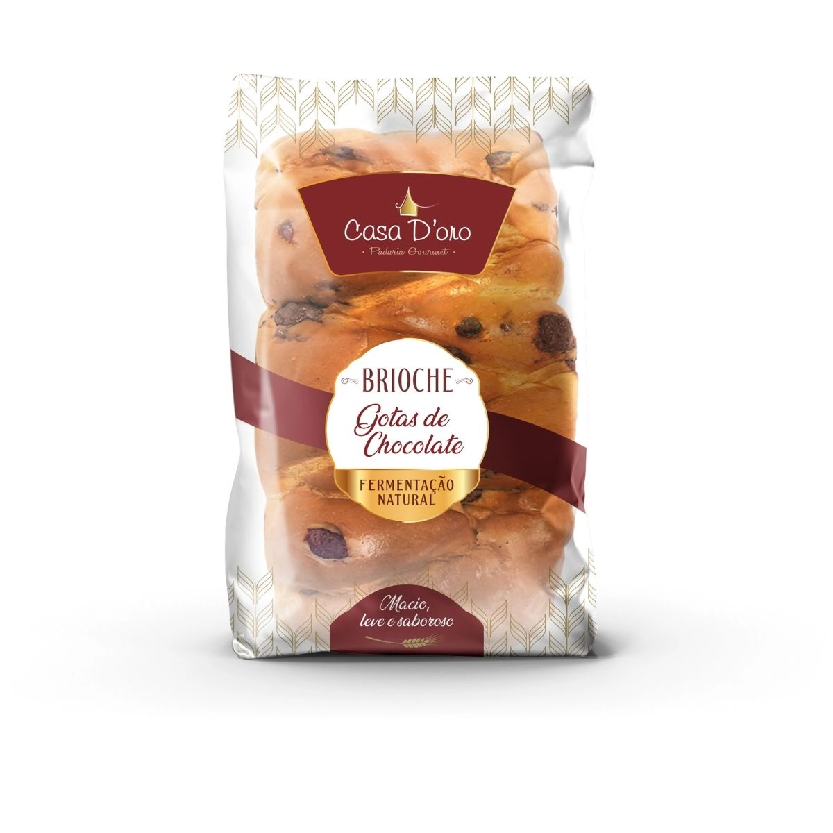 Pao Brioche Gotas De Chocolate 300g Family Casa Doro