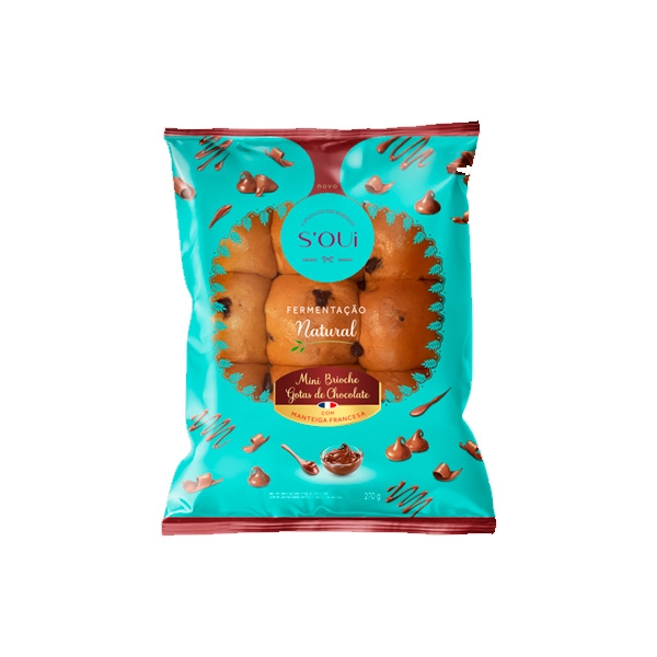 Pao Brioche Soui 270g Kids Gotas Chocolate