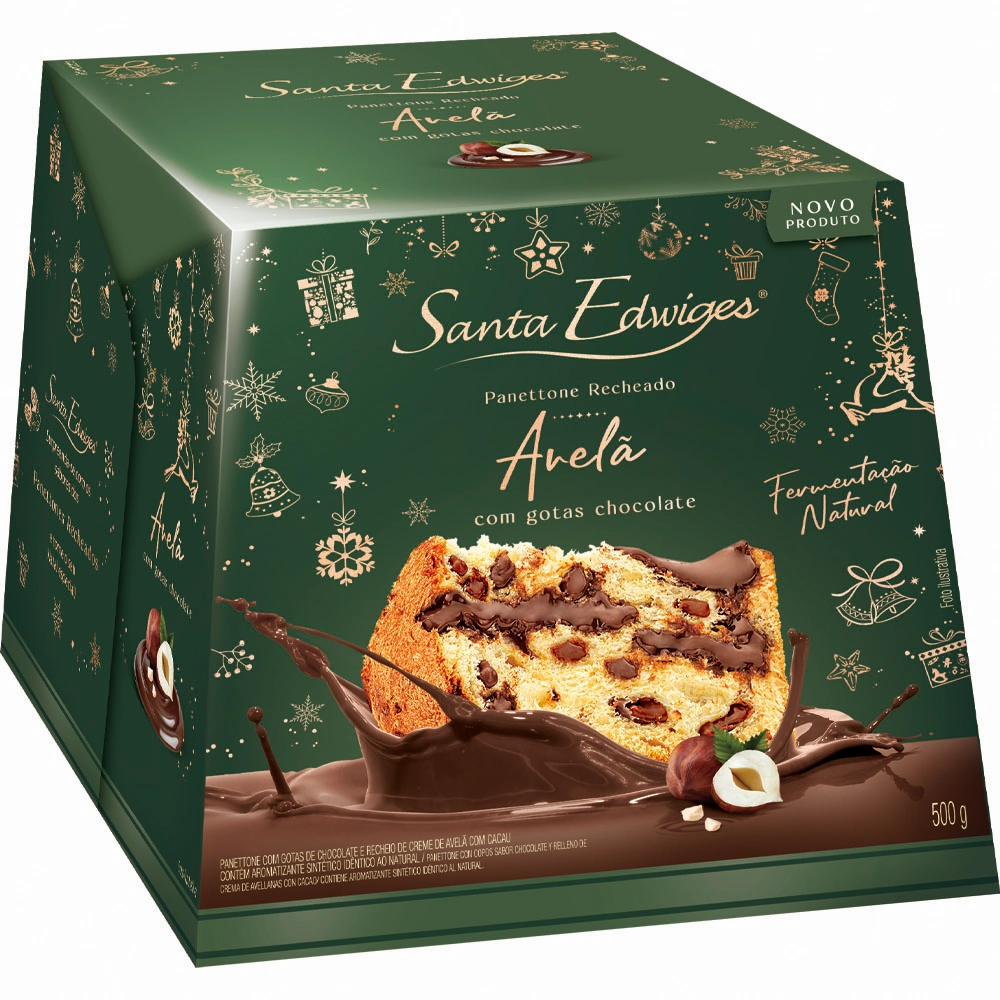 Panettone Sta Edwiges Gotas Choc E Rech De Avela 500g