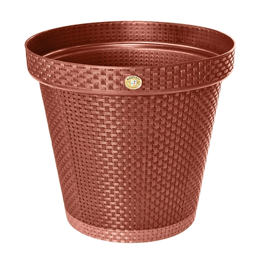 Vaso Redondo Rattan Terracota 36l 25825 Arqplast