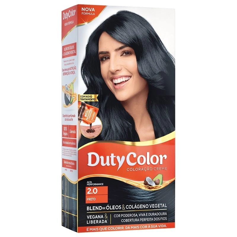 Kit Coloracao Duty Color 2.0 Preto