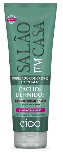 Modelador De Crespos 4a 4b 4c Eico Salão Em Casa Cachos Definidos Bisnaga 250ml