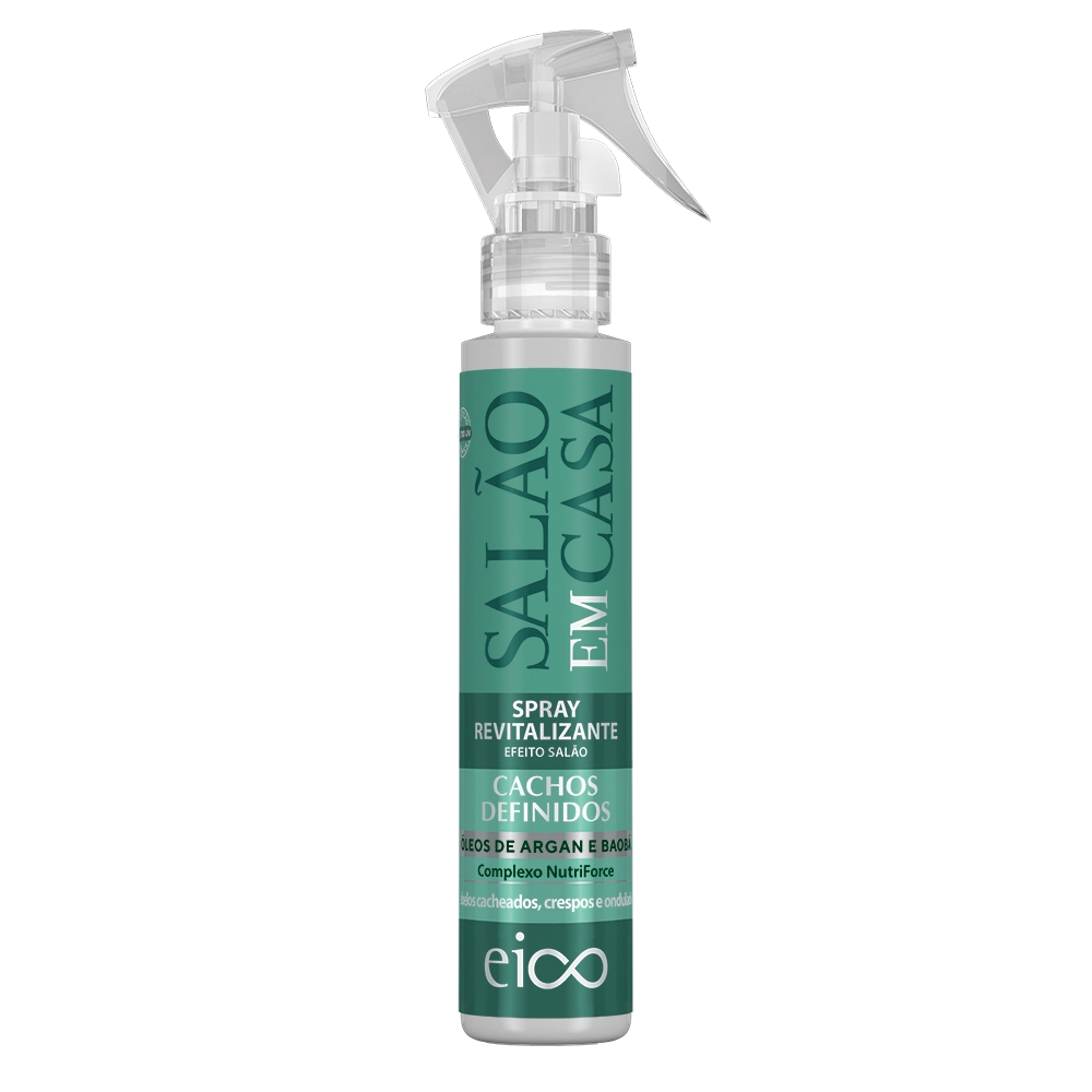 Spray Finalizador 120ml Salao Em Casa Cachos Definidos Eico