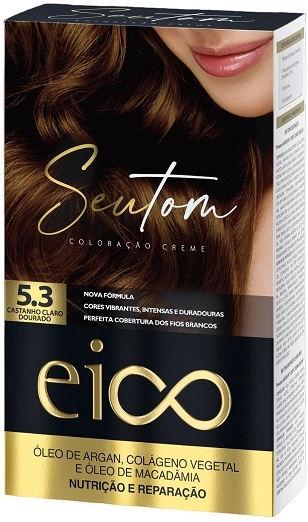 Tint Eico Seu Tom Kit 5.3 Castanho Claro Dourado