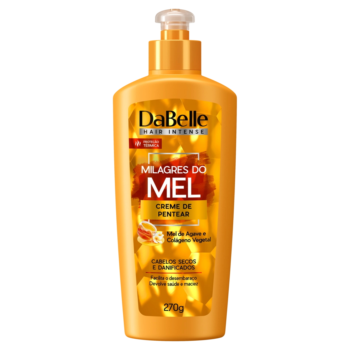 Creme Para Pentear Dabelle Hair Intense Milagres Do Mel Frasco 270g