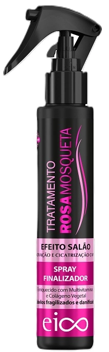 Spray Finalizador Eico Tratamento Rosa Mosqueta Frasco 120ml Borrifador