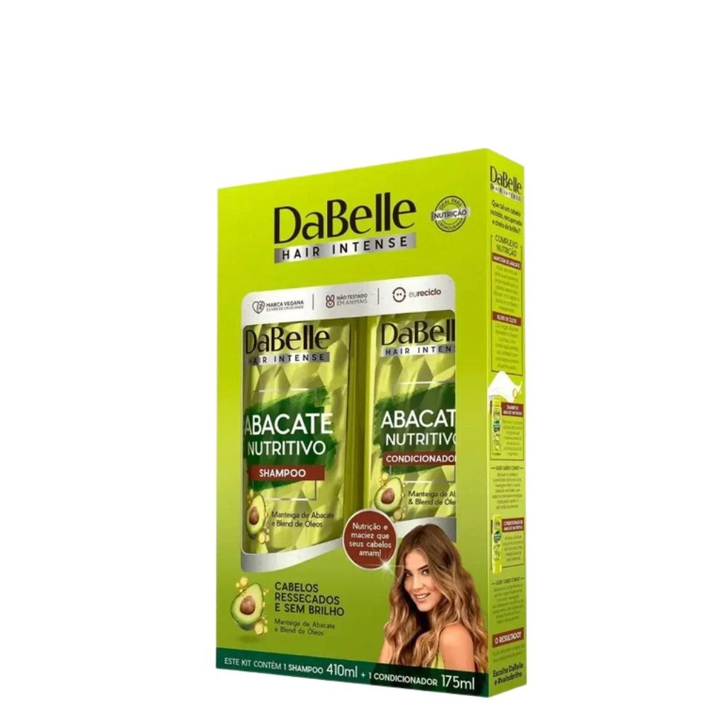Kit Dabelle Sh 375 Con 175 Abacate Nutritivo