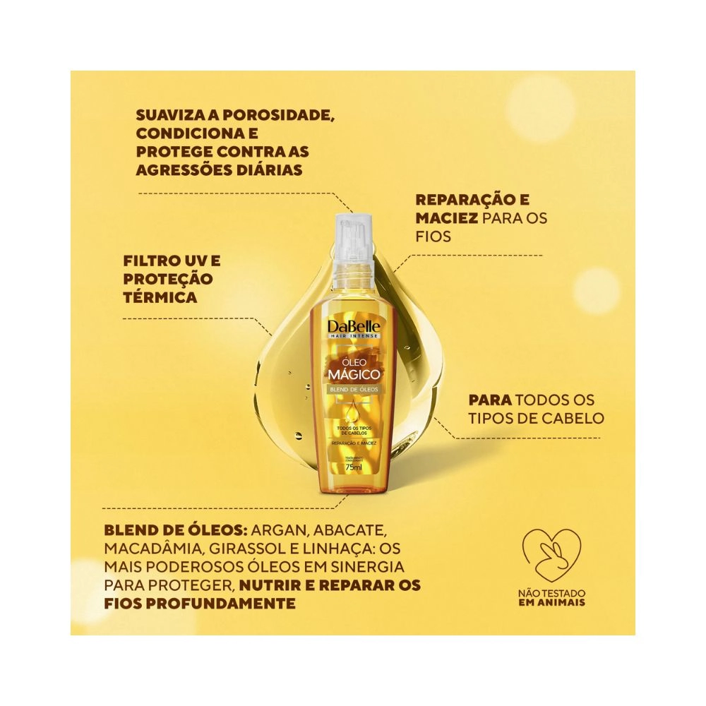 Oleo Magico 75ml Blend De Oleos Dabelle